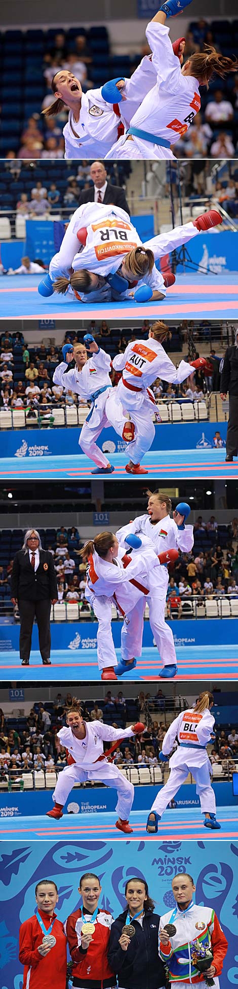Belarus' Mariya Koulinkovitch wins karate bronze at 2nd European Games