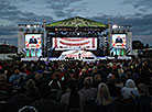 Belarus President Aleksandr Lukashenko at the festival in Alexandria