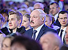 Belarus President Aleksandr Lukashenko at the festival in Alexandria