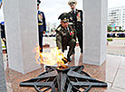 Церемония зажжения священного огня Победы в Витебске