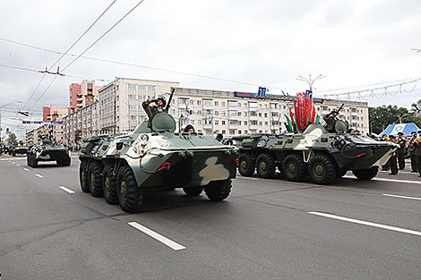 Парад военной техники в Витебске