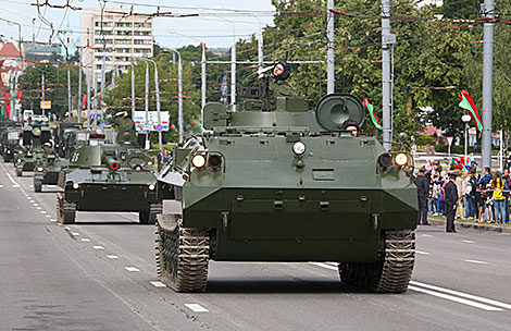 Парад военной техники и войск Гродненского гарнизона