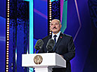 Belarus President Aleksandr Lukashenko delivers a speech 