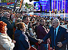 Belarus President Aleksandr Lukashenko at the opening of the 28th edition of the International Festival of Arts Slavianski Bazaar in Vitebsk