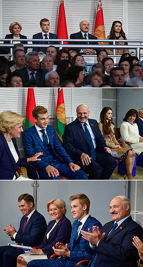 Президент Беларуси Александр Лукашенко на открытии XXVIII Международного фестиваля искусств 