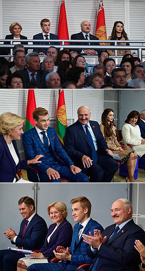 Belarus President Aleksandr Lukashenko at the opening of the 28th edition of the International Festival of Arts Slavianski Bazaar in Vitebsk