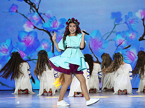 Belarusian Kseniya Galetskaya, winner of Vitebsk Junior Song Contest Grand Prix