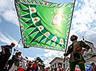 The parade of the Italian flags 