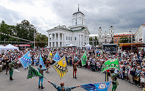 The parade of the Italian flags