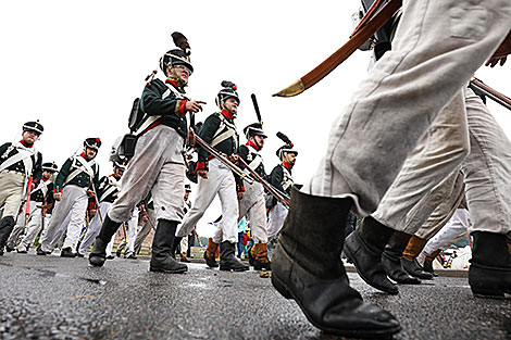 Military history festival in Mir