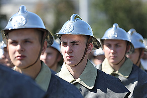 Emergency services parade at Independence Avenue in Minsk