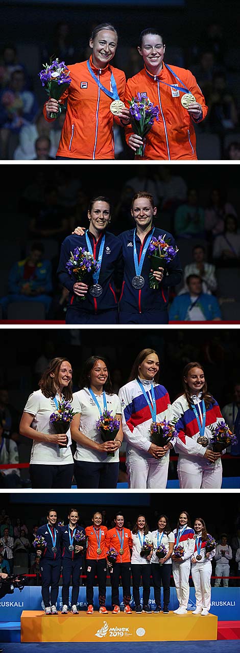 Сheryl Seinen and Selena Piek (Netherlands) clinched gold in Women’s doubles.
