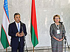 First Deputy Chairman of the Senate of Oliy Majlis of Uzbekistan Sadiq Safaev and Vice Speaker of the Council of the Republic Marianna Shchetkina 