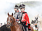 Reenactment of The Battle near Mir, the first major cavalry battle of the 1812 campaign
