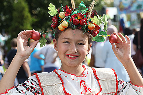 Apple Feast of the Saviour festival in Polotsk