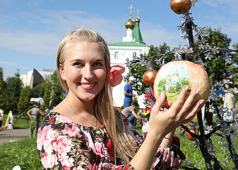 Apple Feast of the Saviour festival in Polotsk