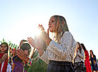 Belarusian designers stage fashion show in corn field