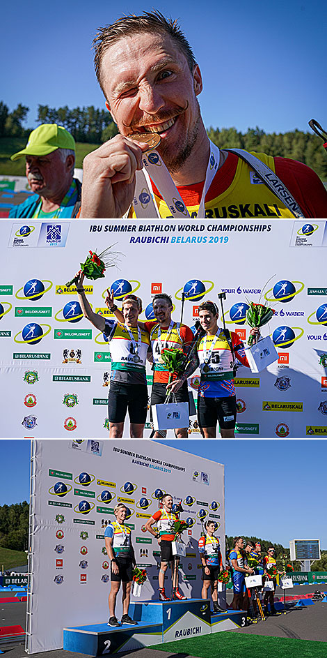 Timofey Lapshin clinches the second gold at the 2019 IBU Summer Biathlon World Championships 