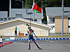 Dzmitry Lazouski of Belarus wins junior persuit at 2019 IBU Summer Biathlon World Championships