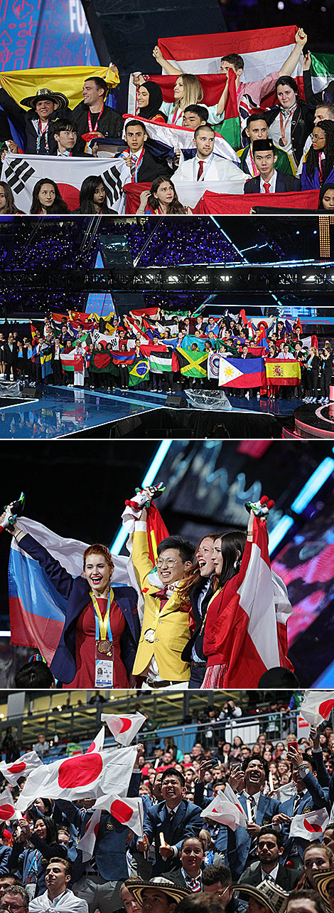 Церемония закрытия WorldSkills International 2019 в Казани