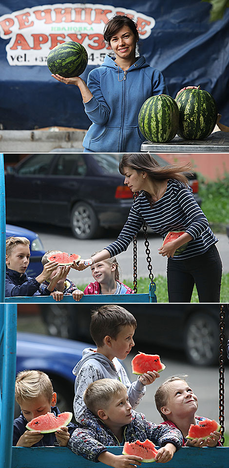 Речицкие арбузы особенно любит детвора
