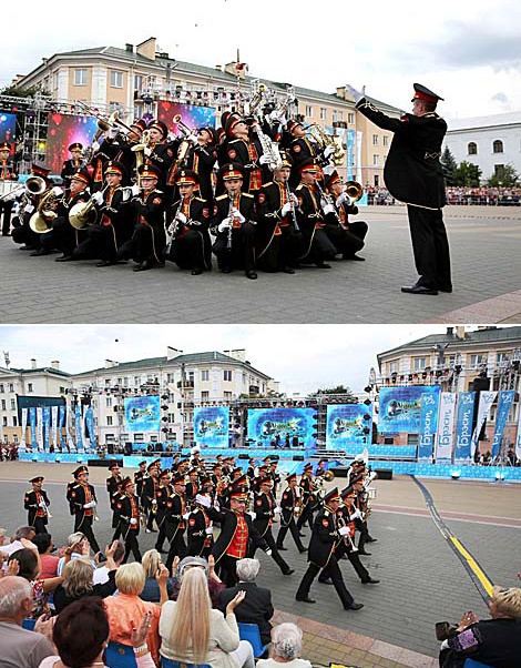 Парад оркестров в Бресте