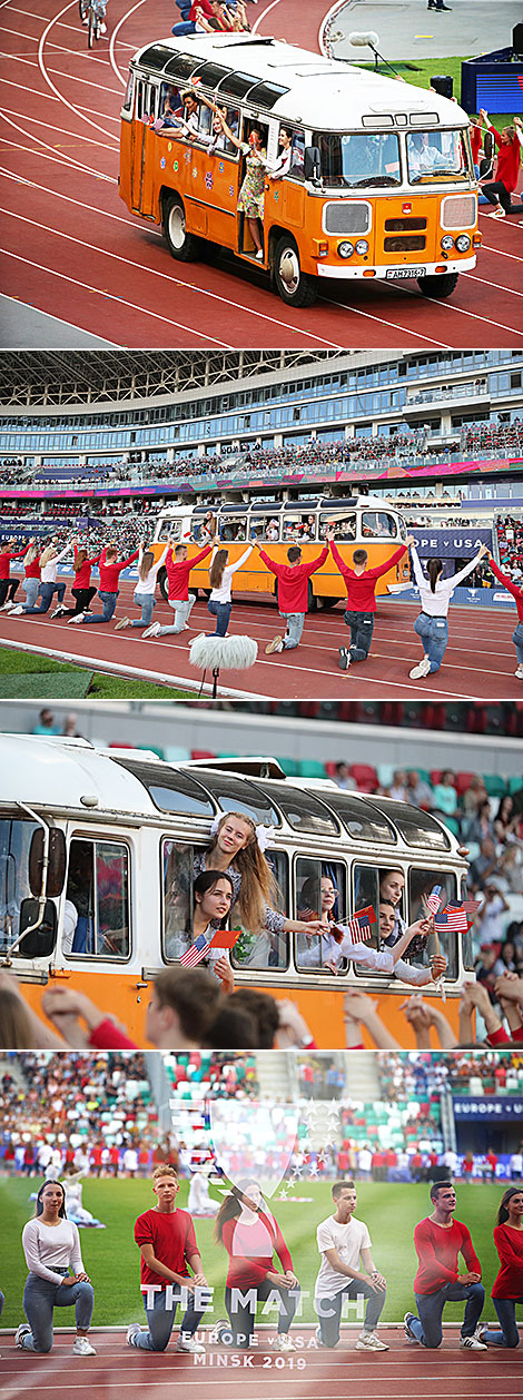 Match Europe v USA opening ceremony