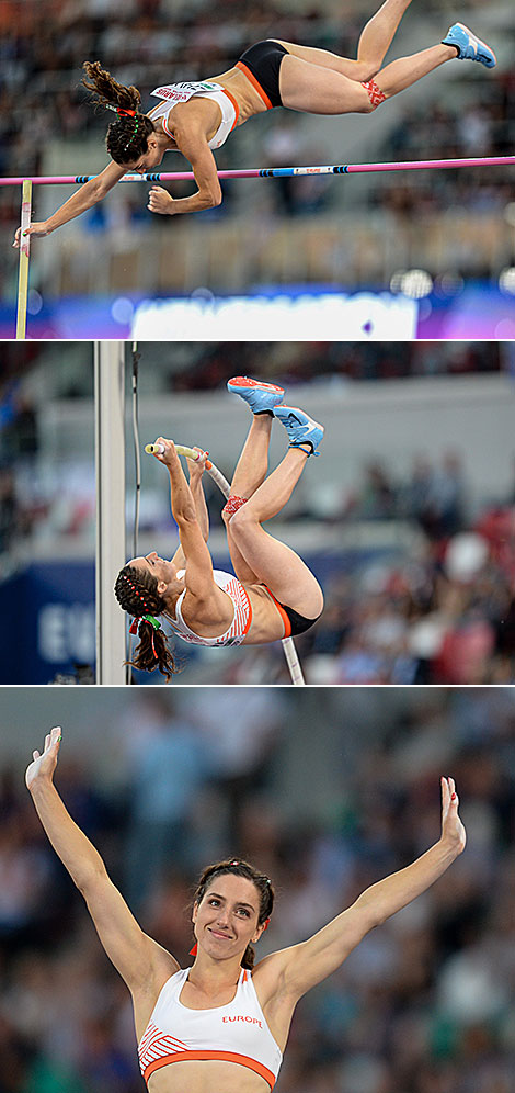 Women’s pole vault: Irina Zhuk (Belarus) 
