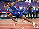 Пераможца забега на 400 м у мужчын Майкл Чэры (ЗША)