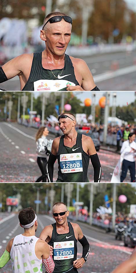 Победитель на дистанции 10 км Артем Логиш (Беларусь)