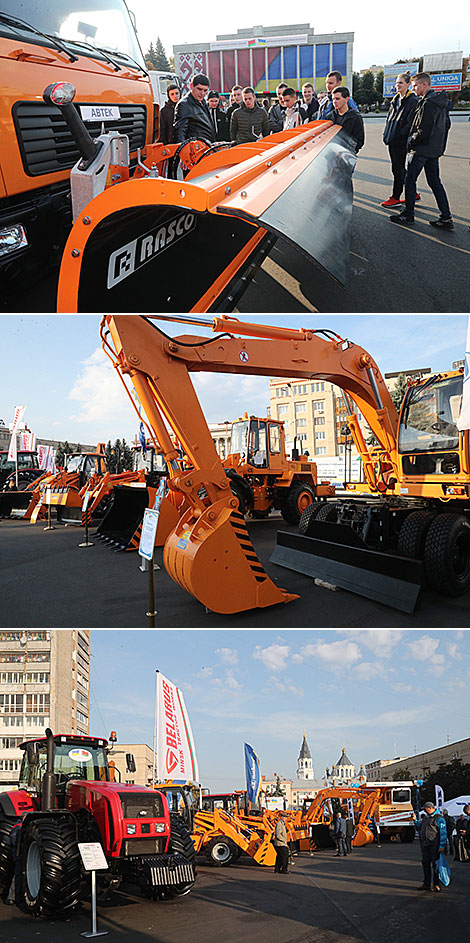 Belarusian equipment on display in Zhitomir