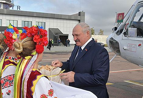 Аляксандр Лукашэнка прыбыў у Жытомір