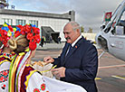 Aleksandr Lukashenko arrives in Zhitomir 