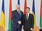 Belarus President Aleksandr Lukashenko and Ukraine President Volodymyr Zelensky