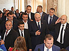 Belarus President Aleksandr Lukashenko before the 2nd Forum of Regions of Belarus and Ukraine 