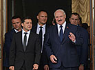 Belarus President Aleksandr Lukashenko and Ukraine President Volodymyr Zelensky