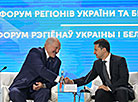 Belarus President Aleksandr Lukashenko and Ukraine President Volodymyr Zelensky