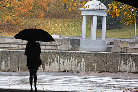 Дождливый день в Минске