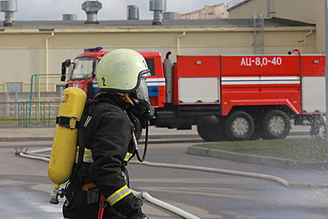 Defenses of the Belarusian nuclear power plant and preparations for reactor startup