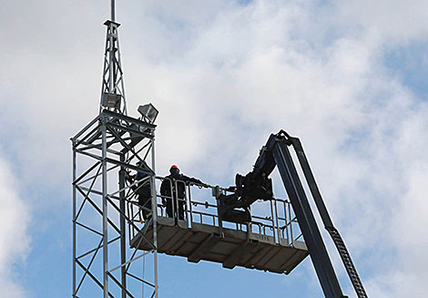 Defenses of the Belarusian nuclear power plant and preparations for reactor startup