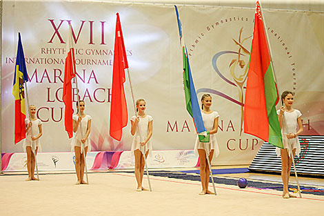 Церемония открытия международного турнира на призы Марины Лобач