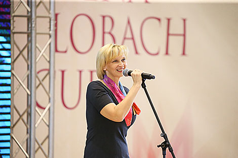 Olympic rhythmic gymnastics champion Marina Lobach