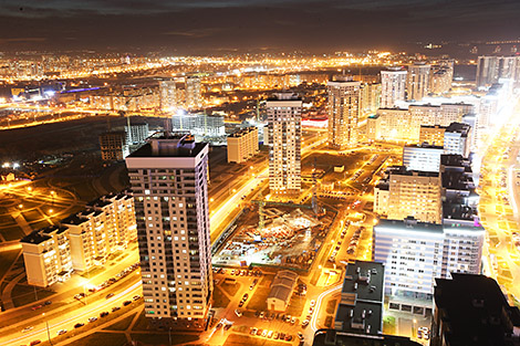 Minsk city lights