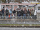 First snow of the season in Minsk