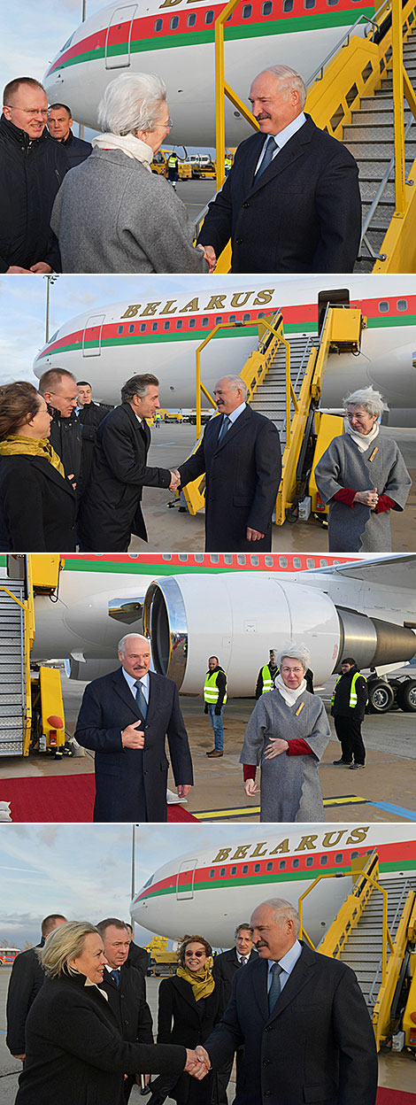 Aleksandr Lukashenko arrives in Austria on official visit