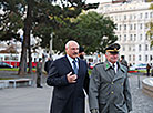 Wreath-laying ceremony at the Soviet War Memorial in Vienna