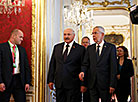 Belarus President Aleksandr Lukashenko and Austrian Federal President Alexander Van der Bellen