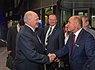 Belarus President Aleksandr Lukashenko and President of the National Council of Austria Wolfgang Sobotka
