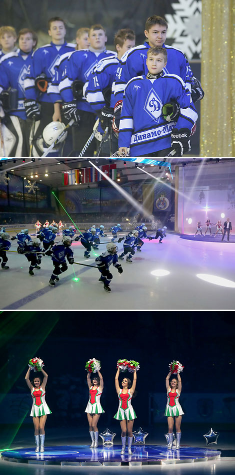 The opening ceremony of the 11th Christmas International Amateur Ice Hockey Tournament for the Prize of the President of Belarus