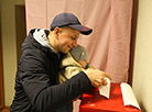 Early voting at polling station No.29 in Brest